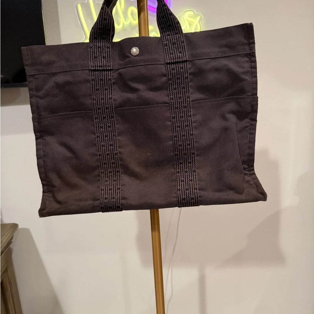 Hermes Sac Fourre Tout MM Cotton Canvas Tote